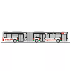   Rietze 69323 Mercedes-Benz Citaro G 2012 városi csuklós autóbusz, Stadtwerke Neuss (H0)