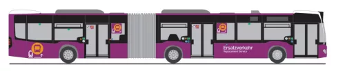Rietze 69325 Mercedes-Benz Citaro G 2012 városi csuklós autóbusz, Lyst Reisen - SEV (H0)