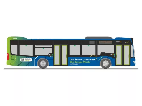 Rietze 69349 Mercedes-Benz Citaro 2012 városi autóbusz, GVB Görlitz (H0)