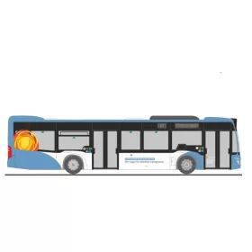   Rietze 69356 Mercedes-Benz Citaro 2012 városi autóbusz, Verkehrsbetriebe Burgenland (H0)