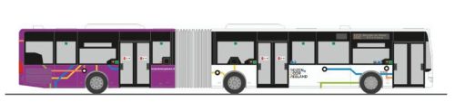 Rietze 69945 Mercedes-Benz Citaro G 2006 városi csuklós autóbusz, Connexxion (H0)