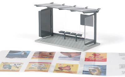 Rietze 70205 Buszmegálló, H0 1:87