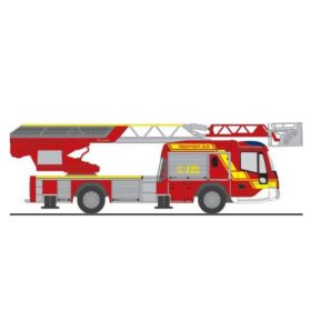 Rietze 71109 Magirus DLK 32 n.B., FW Ulm (H0)