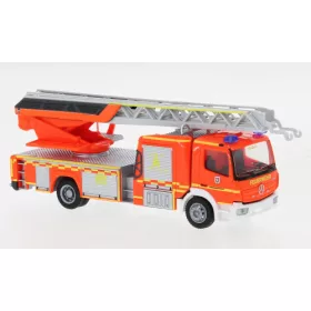   Rietze 71626 Mercedes-Benz Atego Magirus DLK 32 2019 létrás tűzoltóautó, Feuerwehr Pinneberg (259775) (H0)