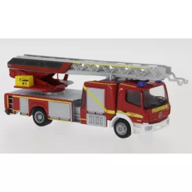   Rietze 71634 Mercedes-Benz Atego Magirus DLK 32 2019 létrás tűzoltóautó, Feuerwehr Husum (255051) (H0)