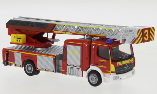 Rietze 71641 Mercedes-Benz Atego Magirus DLK 2019 létrás tűzoltóautó, Feuerwehr Brühl (256068) (H0)