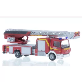   Rietze 71649 Mercedes-Benz Atego Magirus DLK 32 létrás tűzoltóautó, Feuerwehr Remseck am Neckar (253922) (H0)