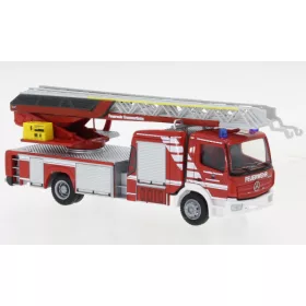   Rietze 71658 Mercedes-Benz Atego Magirus DLK 32 létrás tűzoltóautó, Feuerwehr Kreuzwertheim (261029) (H0)
