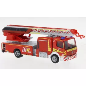   Rietze 71659 Mercedes-Benz Atego Magirus DLK 32 létrás tűzoltóautó, Feuerwehr Lüdenscheid (261030) (H0)