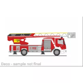   Rietze 71664 Mercedes-Benz Atego Magirus DLK 32 2019 létrás tűzoltóautó, Feuerwehr Korntal - Münchingen (264925) (H0)