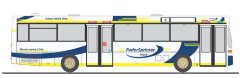 Rietze 71846 Mercedes-Benz O 405 városi autóbusz, Padersprinter (H0)