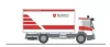 Rietze 72516 Mercedes-Benz Atego 2019, dobozos, GW-L Malteser (H0)