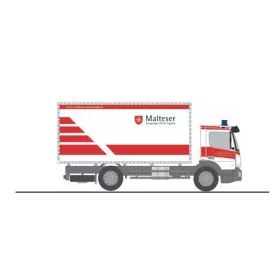   Rietze 72516 Mercedes-Benz Atego 2019, dobozos, GW-L Malteser (H0)