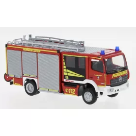   Rietze 72922 Mercedes-Benz Atego Schlingmann Varus HLF tűzoltóautó, Feuerwehr Lastrup (263451) (H0)