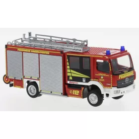   Rietze 72923 Mercedes-Benz Atego Schlingmann Varus HLF tűzoltóautó, Feuerwehr Himmelpforten (257128) (H0)