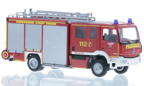 Rietze 72934 Mercedes-Benz Atego Schlingmann Varus HLF tűzoltóautó, Feuerwehr Enger (253919) (H0)