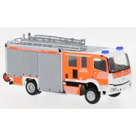   Rietze 72938 Mercedes-Benz Atego Schlingmann Varus HLF tűzoltóautó, Feuerwehr Wesseling (261031) (H0)