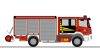 Rietze 72945 Mercedes-Benz Schlingmann Varus HLF tűzoltóautó, Feuerwehr Mittenwald (H0)
