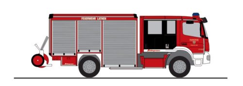 Rietze 72947 Mercedes-Benz Schlingmann Varus HLF tűzoltóautó, Feuerwehr Lathen (H0)