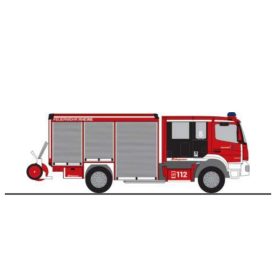   Rietze 72949 Mercedes-Benz Schlingmann Varus HLF tűzoltóautó, Feuerwehr Rheine (H0)