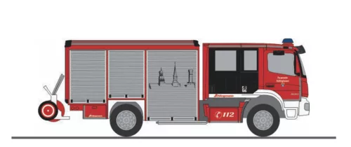 Rietze 72962 Mercedes-Benz Schlingmann Varus HLF tűzoltóautó, Feuerwehr Kellinghusen (H0)