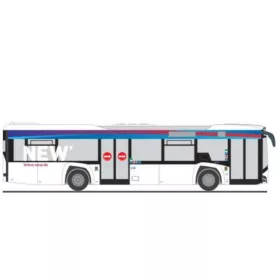   Rietze 73053 Solaris Urbino 12 2014 városi autóbusz, NEW Möbus (H0)