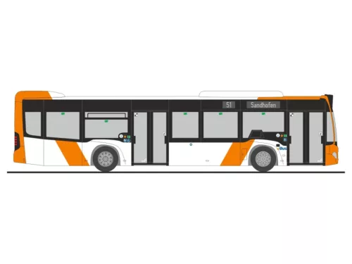 Rietze 73466 Mercedes-Benz Citaro 2015 városi autóbusz, V-Bus Lampertheim (H0)