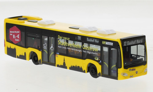 Rietze 73489 Mercedes-Benz Citaro 2015 városi autóbusz, Rebus Rostock (261034) (H0)