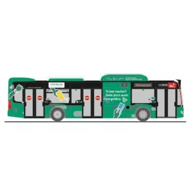  Rietze 73513 Mercedes-Benz Citaro 2015 NGT városi autóbusz, MIT.Bus Giessen (H0)