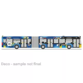   Rietze 73697 Mercedes-Benz Citaro G 2015 városi csuklós autóbusz, SSB -Nachbarn passen auf (263470) (H0)