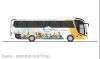 Rietze 74855 MAN Lion's Coach 2017 autóbusz, Voyages Vandivinit (LU) (264932) (H0)