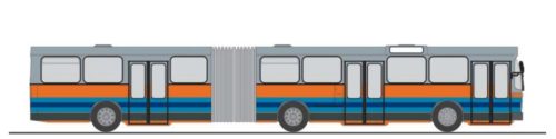 Rietze 75113 MAN SG 192 városi csuklós autóbusz, Verkehrsbetriebe Wilhelmshafen (H0)