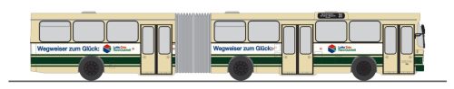 Rietze 75115 MAN SG 192 városi csuklós autóbusz, Betriebe der Stadt Mülheim an der Ruhr (H0)