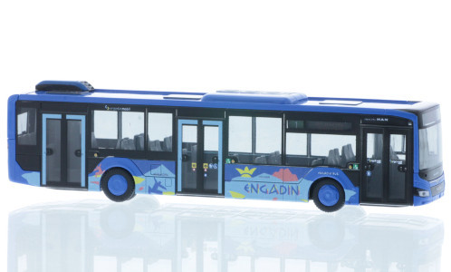 Rietze 75356 MAN Lion's City 12 2018 városi autóbusz, Engadin Bus (256079) (H0)