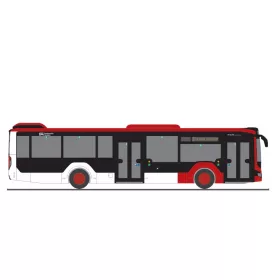   Rietze 75407 MAN Lion's City 12 2018 városi autóbusz, Verbundlinie Stadtwerke Leoben (H0)