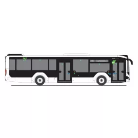   Rietze 75413 MAN Lion's City 12 2018 városi autóbusz, Regionalverkehr Erzgebirge (H0)