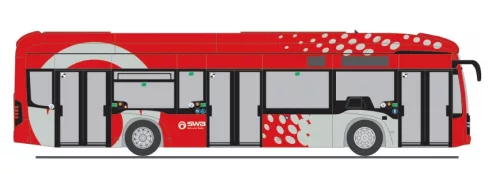 Rietze 75613 Mercedes-Benz eCitaro városi autóbusz, Stadtwerke Bonn (H0)