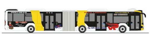 Rietze 75875 Mercedes-Benz Citaro G 2018 városi csuklós autóbusz, von Rahden (H0)
