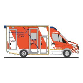   Rietze 76099 Mercedes-Benz GSF RTW 2018 - Malteser Oldenburg (H0)