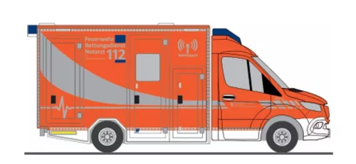 Rietze 76118 Mercedes-Benz GSF RTW - Hochsauerlandkreis (H0)