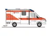 Rietze 76122 Mercedes-Benz System Strobel RTW 2018 - Malteser Magdeburg (H0)