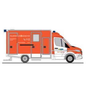 Rietze 76145 Mercedes-Benz GSF RTW - Stadt Münster (H0)