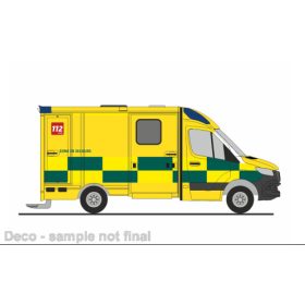   Rietze 76179 Mercedes-Benz System Strobel RTW 2018, Ambulance (B) (264936) (H0)