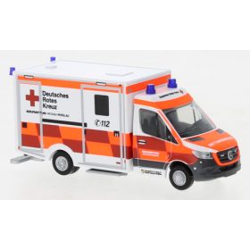   Rietze 76188 Mercedes-Benz Wietmarscher Ambulanz RTW 2018, DRK Dessau-Rosslau (263445) (H0)