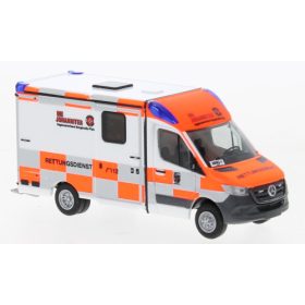   Rietze 76242 Mercedes-Benz System Strobel RTW 2018, Die Johanniter - Bergstraße / Pfalz (258344) (H0)