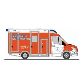 Rietze 76256 Mercedes-Benz GSF RTW 18 - FW Gütersloh (H0)