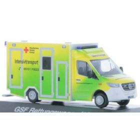   Rietze 76257 Mercedes-Benz GSF RTW 2018, DRK Hameln-Pyrmont Intensivtransport (253943) (H0)