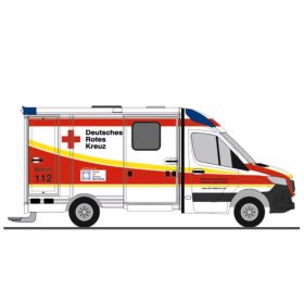   Rietze 76270 Mercedes-Benz System Strobel RTW 2018, DRK Heilbronn (H0)