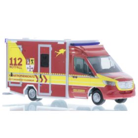   Rietze 76288 Mercedes-Benz GSF RTW 2018, Katastrophenschutz Heinsberg (253916) (H0)