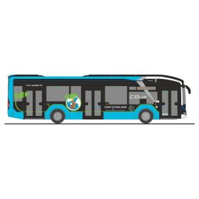   Rietze 76336 MAN Lion's City 12 E autóbusz, Spangler Pöttmes (H0)